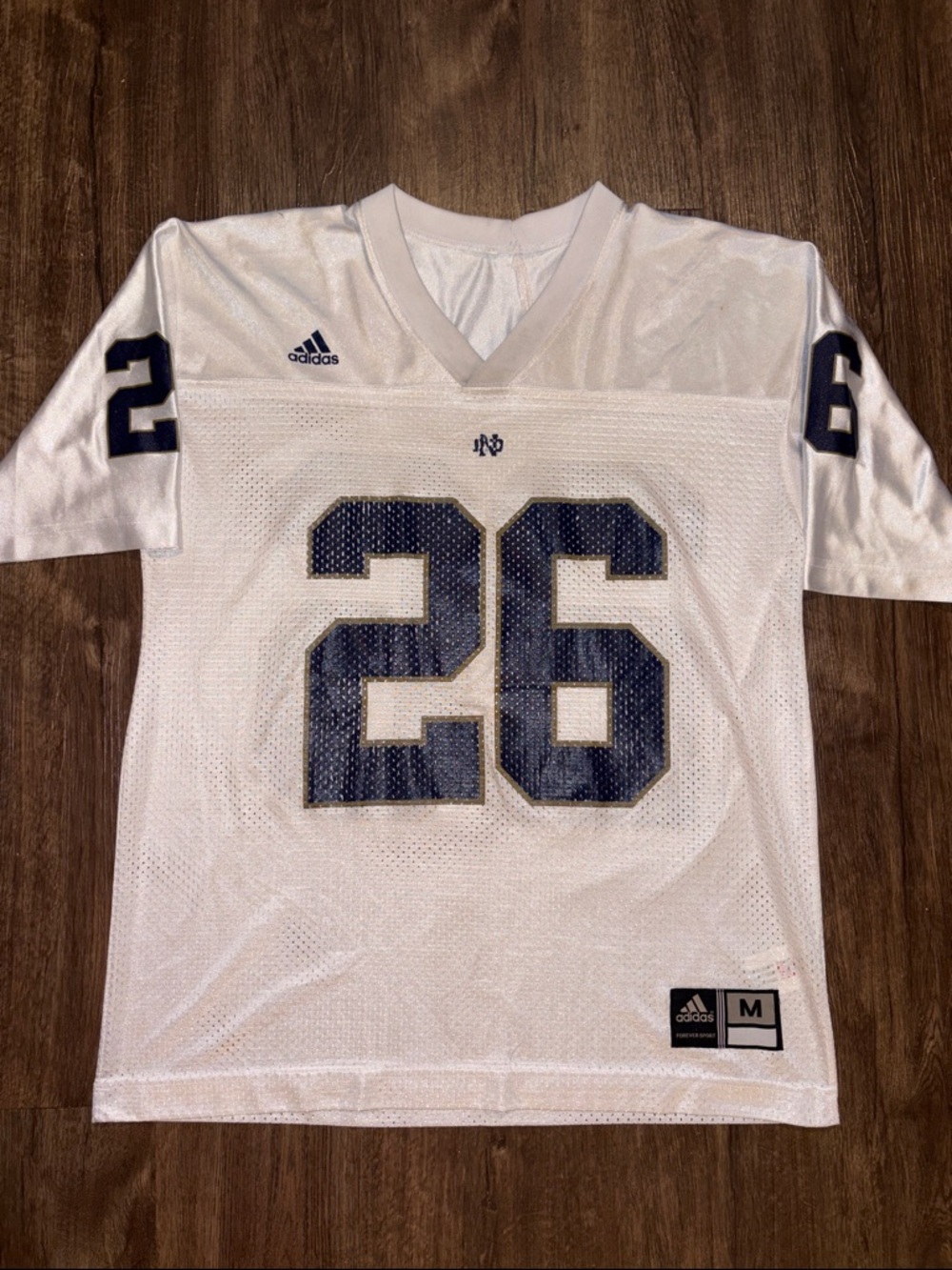 Adidas men’s medium Notre Dame football jersey